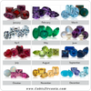 Colored cubic zirconia options- Center stones, Melee/Accents (Single or Bulk)