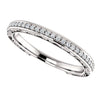 Cubic Zirconia Anniversary Ring Band, Style 03-86 (0.15 TCW Round Prong)