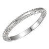 Cubic Zirconia Anniversary Ring Band, Style 121-811 Round Pave (0.25 TCW)