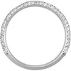 Cubic Zirconia Anniversary Ring Band, Style 04-20 (0.60 TCW Round Pave Band)