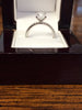 Cubic Zirconia Engagement Ring-*Clearance* The Geraldine Lea (1.50 Carat Cushion Cut with Delicate Pavé Band in 18K White Gold)