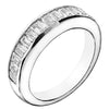 A Cubic Zirconia Anniversary Ring Band, Style 05-06 (1.50 TCW Baguette Channel)