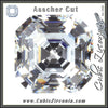 Asscher Cut Cubic Zirconia Loose Stones 5A Quality