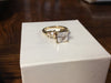 Cubic Zirconia Engagement Ring-*Clearance* The Lorraine (1.5 Carat Princess Cut with Round & Baguette Channel Accents in 10K Yellow Gold)