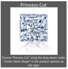 Cubic Zirconia Anniversary Ring Band, Style 05-39 (Inifinity Inspired Round or Square Eternity Band)