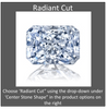 A CZ Wedding Set, Style 03-98 feat The Pamela engagement ring (Customizable with Round Bar Setting)