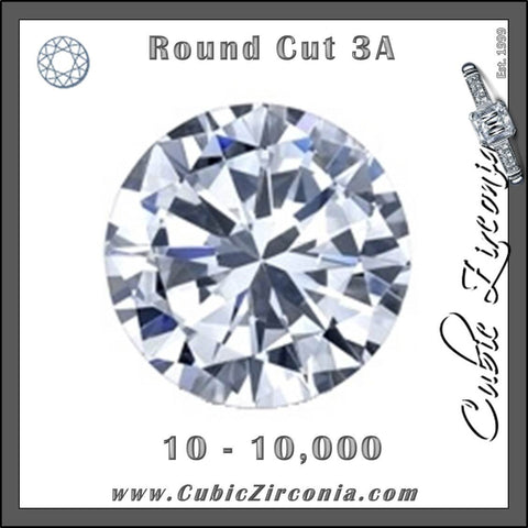 Wholesale 3A White/Clear Round Cut Melee/Accent Stones (Boutique Packages 10-10,000 units)