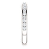 Cubic Zirconia Anniversary Ring Band, Style 04-60 (0.50 TCW Round Channel)