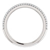 Cubic Zirconia Anniversary Ring Band, Style 05-20 (0.50 TCW Round Pave)
