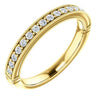 Cubic Zirconia Anniversary Ring Band, Style 04-46 (0.25 TCW Round Pave)