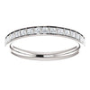 Cubic Zirconia Anniversary Ring Band, Style 04-26 (0.57 TCW Princess Channel Bar)