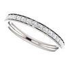 Cubic Zirconia Anniversary Ring Band, Style 04-26 (0.57 TCW Princess Channel Bar)