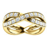 Cubic Zirconia Anniversary Ring Band, Style 05-39 (Inifinity Inspired Round or Square Eternity Band)