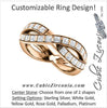 Cubic Zirconia Anniversary Ring Band, Style 05-39 (Inifinity Inspired Round or Square Eternity Band)