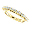 Cubic Zirconia Anniversary Ring Band, Style 05-33 (Customizable Round Prong)