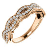 Cubic Zirconia Anniversary Ring Band, Style 04-00 (0.56 TCW Infinity Pave)