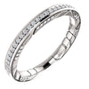Cubic Zirconia Anniversary Ring Band, Style 12-461 (0.25 TCW Round Prong)