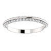 Cubic Zirconia Anniversary Ring Band, Style 121-811 Round Pave (0.25 TCW)