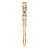 Cubic Zirconia Anniversary Ring Band, Style 12-2248 (0.265 TCW Round Bezel stackable)