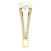 CZ Wedding Set, featuring The Scarlett engagement ring (Princess Cut with Prong-Accented Bar Basket and Split Pavé Band)