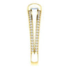 CZ Wedding Set, featuring The Scarlett engagement ring (Radiant Cut with Prong-Accented Bar Basket and Split Pavé Band)