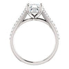 Cubic Zirconia Engagement Ring- The Mailynne (Customizable Asscher Cut Style with Split-Pavé Band)