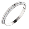 Cubic Zirconia Anniversary Ring Band, Style 121-811 Round Pave (0.25 TCW)