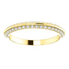 Cubic Zirconia Anniversary Ring Band, Style 121-811 Round Pave (0.25 TCW)