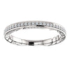 Cubic Zirconia Anniversary Ring Band, Style 12-461 (0.25 TCW Round Prong)