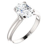 *Clearance* Cubic Zirconia Engagement Ring- The Kathleen (2.50 Carat Oval Cut Solitaire in Sterling Silver)