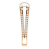 CZ Wedding Set, featuring The Scarlett engagement ring (Emerald Cut with Prong-Accented Bar Basket and Split Pavé Band)