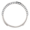 Cubic Zirconia Anniversary Ring Band, Style 121-811 Round Pave (0.25 TCW)