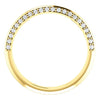 Cubic Zirconia Anniversary Ring Band, Style 121-811 Round Pave (0.25 TCW)
