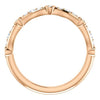 Cubic Zirconia Anniversary Ring Band, Style 12-2248 (0.265 TCW Round Bezel stackable)