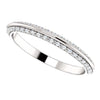 Cubic Zirconia Anniversary Ring Band, Style 121-811 Round Pave (0.25 TCW)