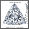 Trillion Cut Cubic Zirconia Loose Stones 5A Quality