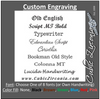 Our Custom Engraving for Rings, Wedding Bands, Cufflinks, Bracelets and More