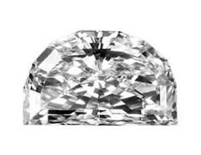 Half-Moon Cut Cubic Zirconia Loose Stones 5A Quality